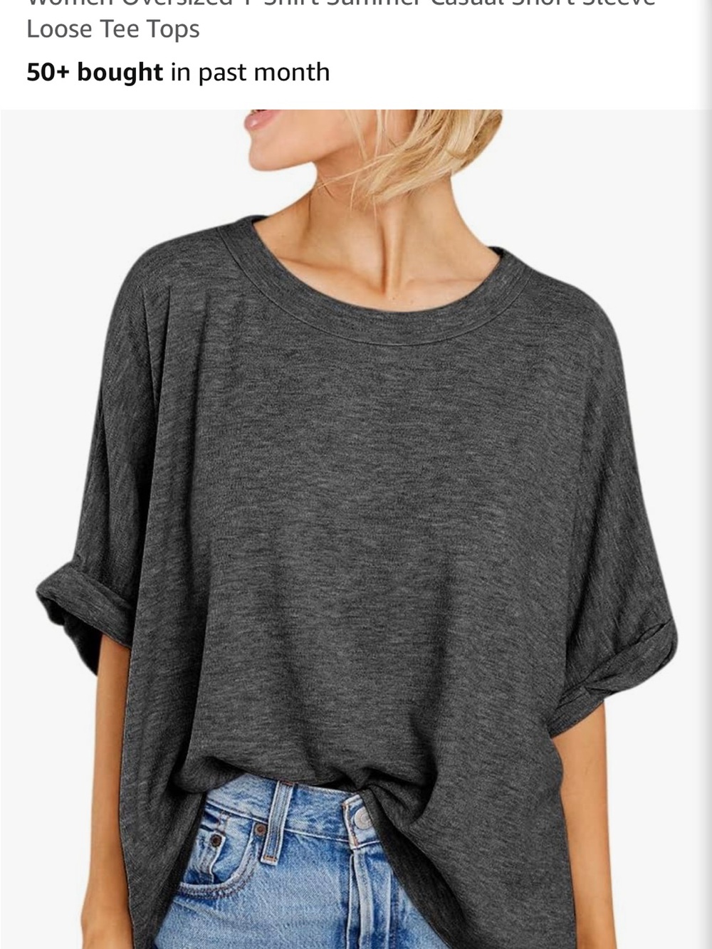 GeGekoko Dark Grey Crewneck Tee - X-Large